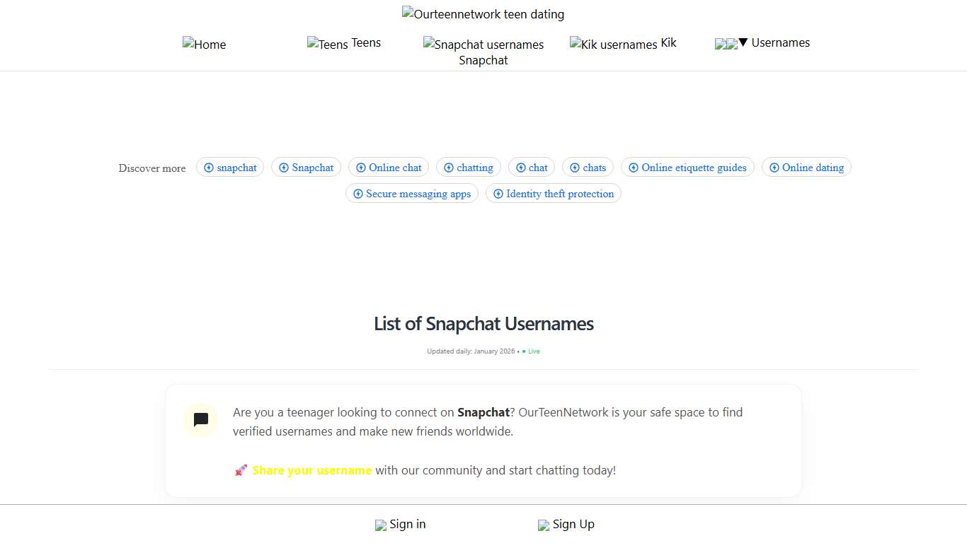 36385 Active Snapchat Usernames (2026 List)