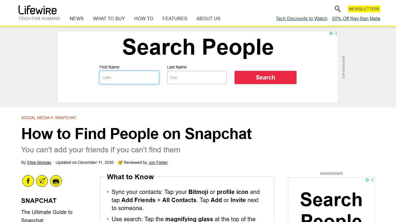 How to Find People on Snapchat
